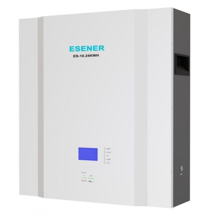 Esener 51.2V 200Ah 10.24kWH LiFePo4 Lithium Wall Mounted Battery (incl