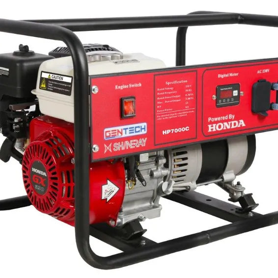 Gentech Honda Petrol Generator – Red/Black (7kVA) Gentech Honda Petrol Generator – Red/Black (7kVA)
