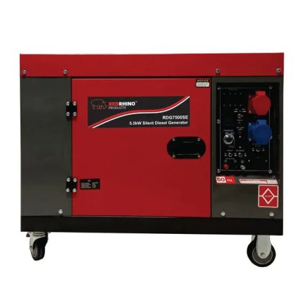 Red Rhino – 5.5kW Diesel Generator – 6.8KVA – Single phase / Three pha