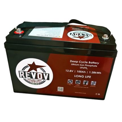 REVOV 100Ah 12.8V 12V Lithium-ion (LiFePO4) Battery – FIRST LIFE / 1.2