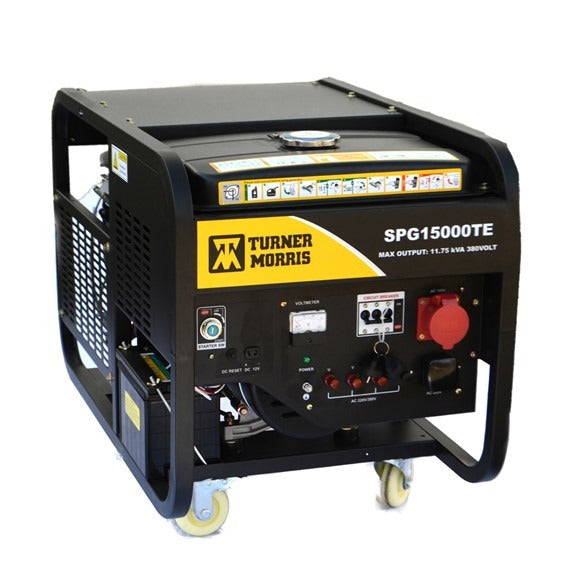 Turner Morris 11.75Kva Non Silent Petrol Generator 220V Open Frame Sin Turner Morris 11.75Kva Non Silent Petrol Generator 220V Open Frame Sin